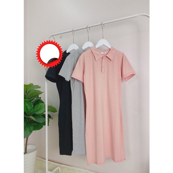 Đầm nữ polo tay ngắn cotton body ôm eo váy dáng ôm sát thân tô thêm nét đẹp gơi cảm và sự duyên dáng cho người mặc Q025