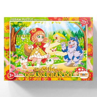 TRANH XẾP HÌNH Jigsaw Puzzle 104 Pieces – Cô Bé Quàng Khăn Đỏ (25x35cm)