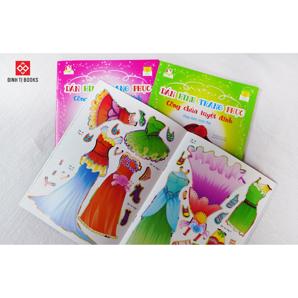 Sách - Dán hình trang phục công chúa tuyệt đỉnh