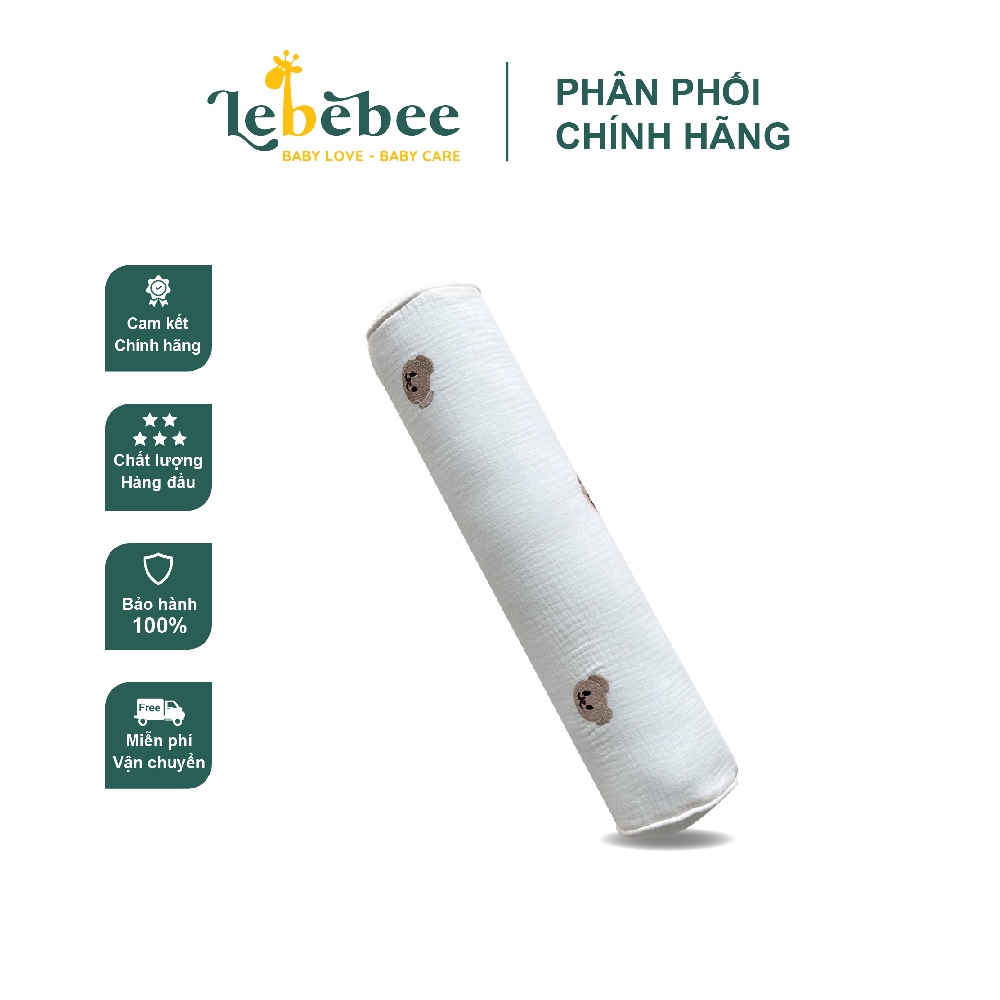 Gối ôm Mochee vải xô Muslin mềm mại giúp bé ngủ ngon – Lebebee