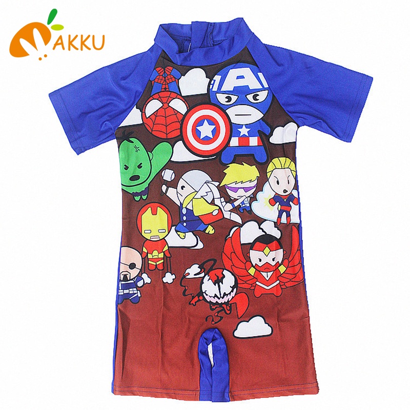 Bộ Đồ Bơi In Hình Người Nhện Marvel Dễ Thương Cho Bé Trai