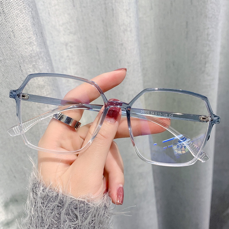 Mắt Kính Gọng Vuông Chống Bức Xạ Máy Tính Phong Cách Hàn Quốc