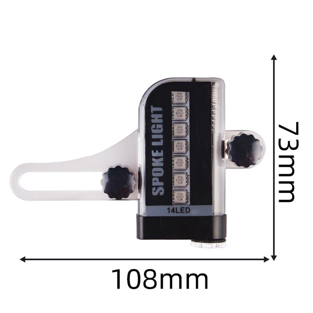 Đèn LED 14 Bóng 30 Bóng Thay Đổi Màu Sắc Gắn Căm Xe Mô Tô