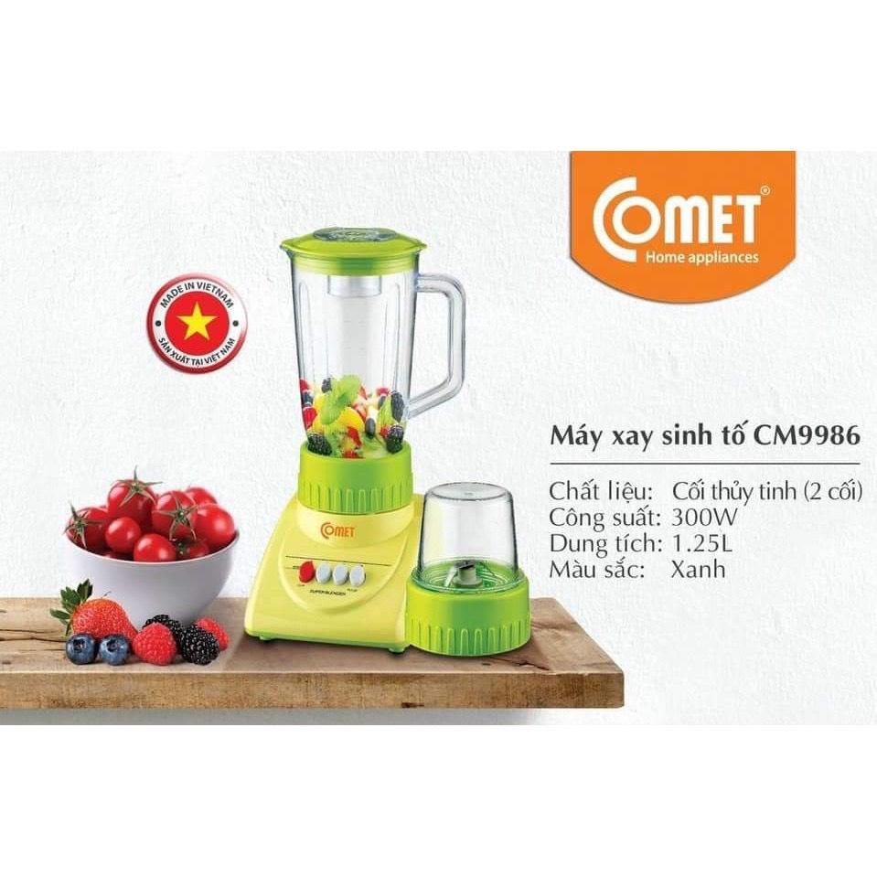 Máy sinh tố Comet - 2 cối thuỷ tinh 1.25L