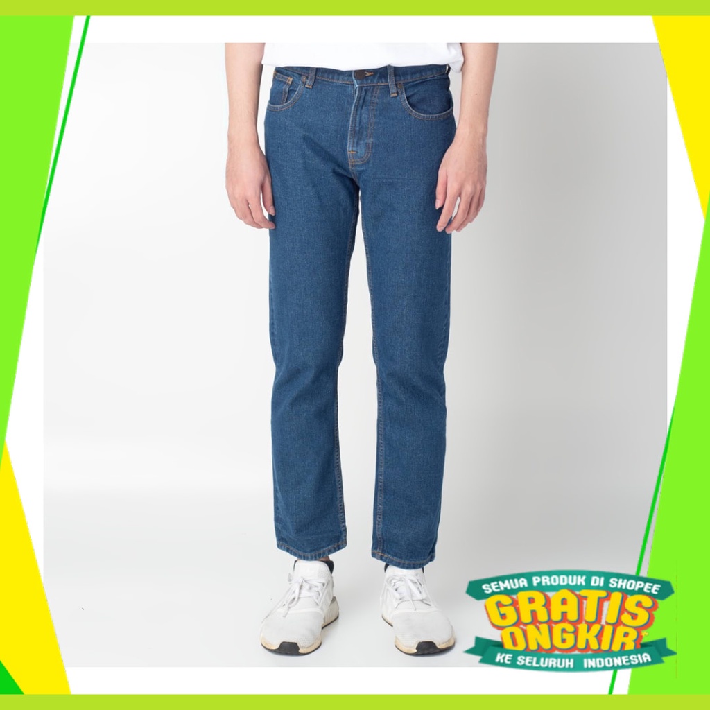 Bagus BAru Quần Denim Size Vừa Màu Xanh Dương 124-29325 Thông Thường Vừa Vặn Cho Nam Và Nữ Tuổi Teen