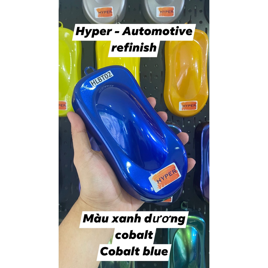 Sơn xe máy HYPER màu xanh dương Coban - HLBT-02 (1L, 0.5L)