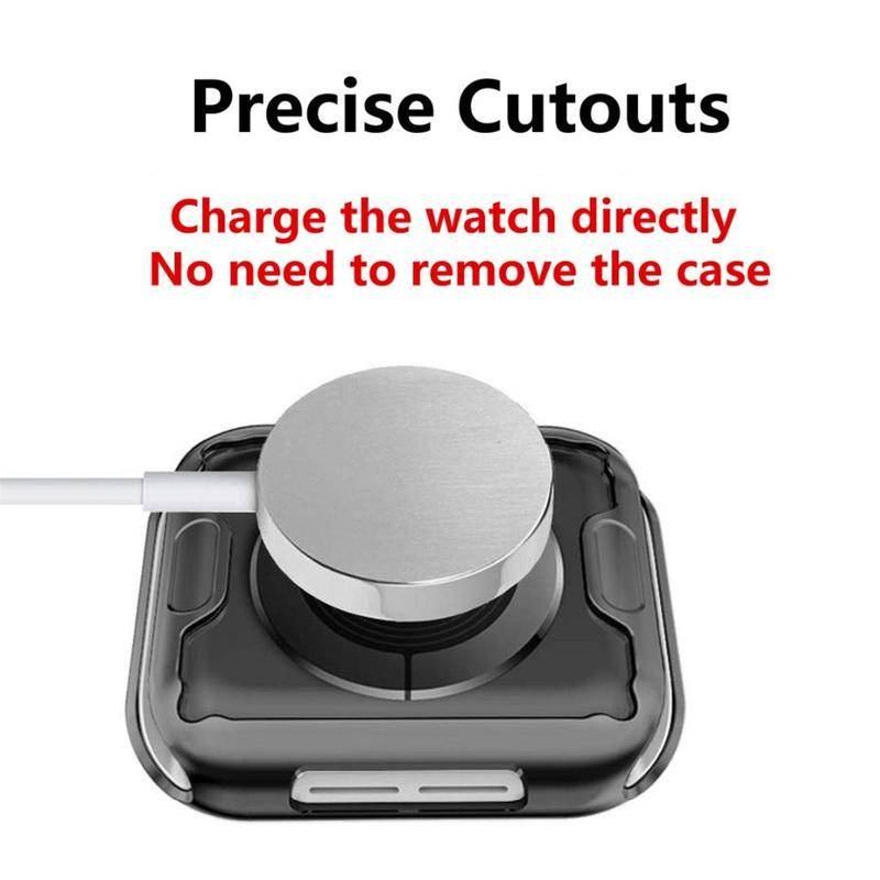 Ốp TPU mạ viền 360 độ bảo vệ đồng hồ thích hợp cho Apple Watch Series 7 41mm 45mm 6 5 4 3 2 1 42mm 38mm 44mm 40mm