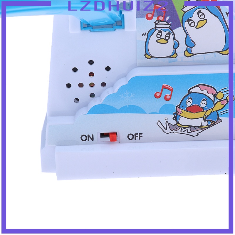 Đồ Chơi Đường Ray Cầu Thang Chim Cánh Cụt Điện Tử Les Fleurs Có Nhạc Và Đèn Vui Nhộn Dành Cho Trẻ Em