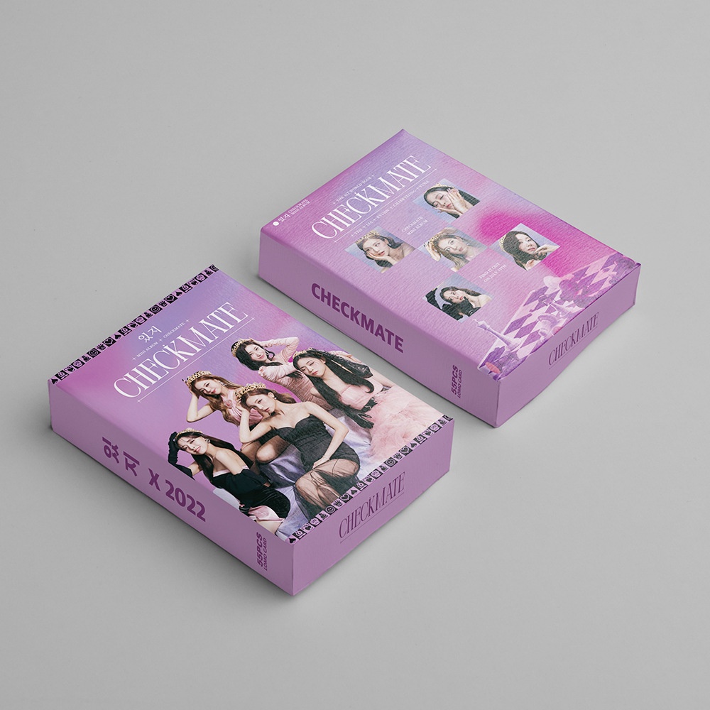 ITZY 2022 Lomo card Thẻ ảnh in HD tinh tế 54 chiếc / hộp
