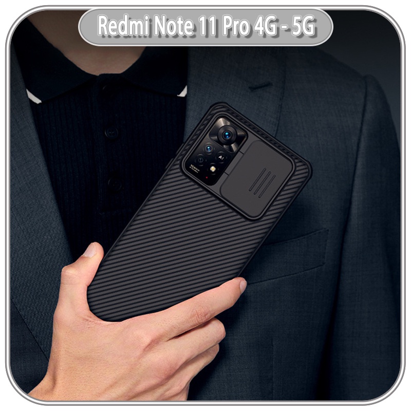 Ốp lưng cho Xiaomi Redmi Note 11 Pro 4G 5G quốc tế - Note 12 Pro 4G,Nillkin CamShield che camera - hàng nhập khẩu