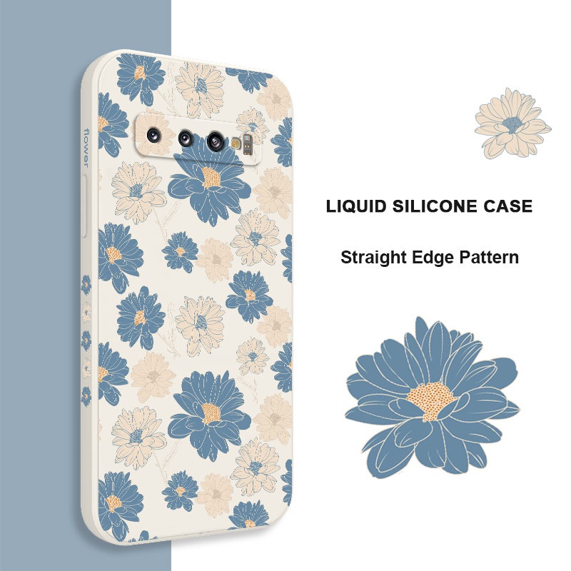 Ốp Điện Thoại Mềm Họa Tiết Hoa Truyền Thống Cho Samsung Galaxy S10 S10E Plus S9 Plus