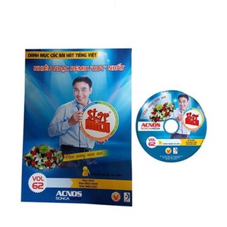 Đĩa Karaoke Acnos mới nhất Vol 62 B+Sách list nhạc