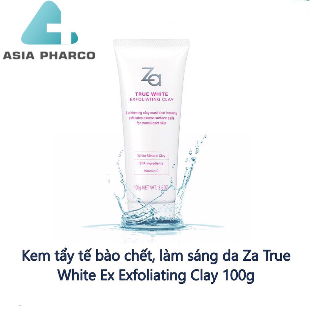 Kem tẩy tế bào chết, làm sáng da Za True White Ex Exfoliating Clay 100g