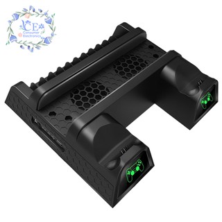 Dual Controller Charger Vertical Cooling Stand Charging Station Dock For Sony Ps4/Ps4 Slim/Ps4 Pro