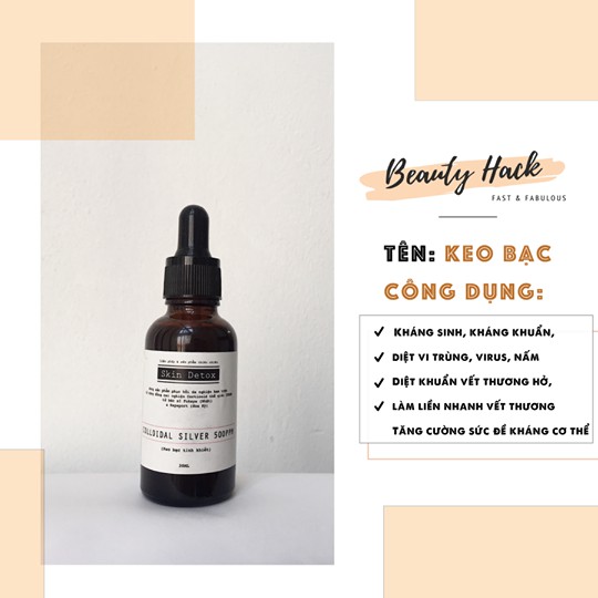 Dung dịch Colloidal Silver - Keo bạc của thương hiệu TSW Skindetox ...