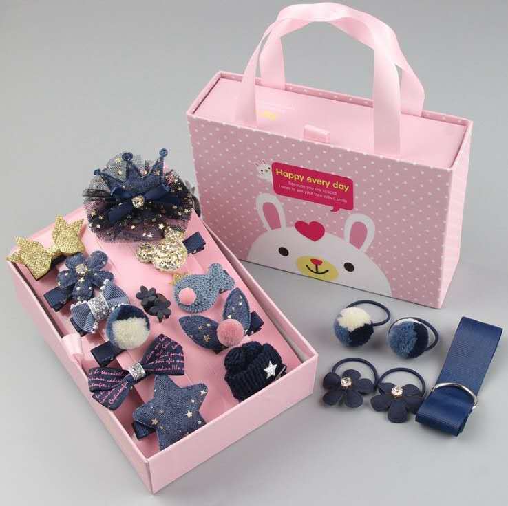 Korean princess crown hair accessories Korean gift box 18 hairpin