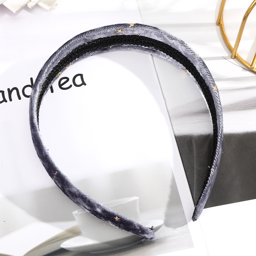 Băng đô nhung bản rộng màu sắc đơn giản phong cách Hàn Quốc cho nữ