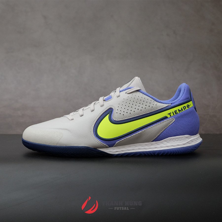 GIÀY ĐÁ BÓNG CHÍNH HÃNG NIKE REACT TIEMPO LEGEND 9 PRO IC - DA1183-075 - XÁM/TÍM