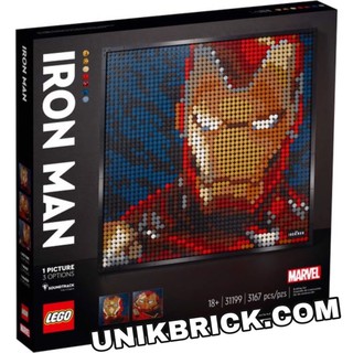 Lego unik brick 31199 marvel studios iron man tranh xếp hình người sắt trong art chính hãng .