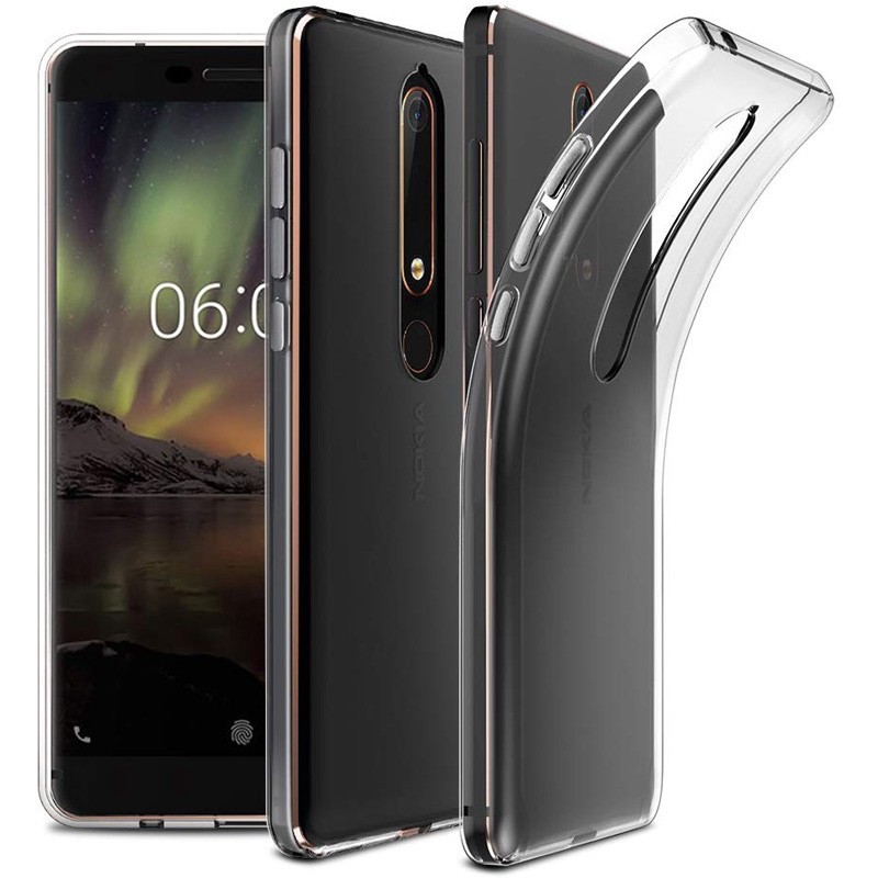 Ốp Silicon dẻo Nokia 6.1 / Nokia 6 2018 (trong suốt)