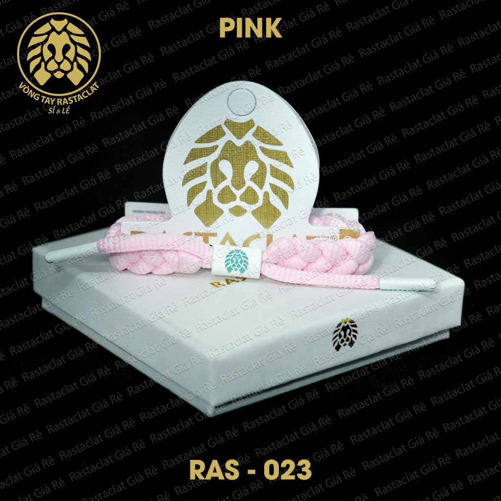 Vòng tay Rastaclat Pink [Tặng Box Tag][Clip Thật]