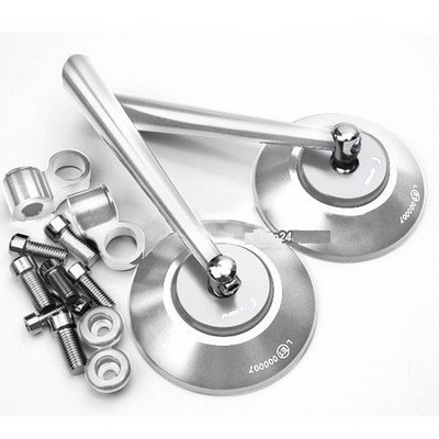 Gương chiếu hậu RIZOMA tròn gắn chân kính xe máy - gương xe máy tròn nhôm đúc CNC