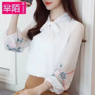ÁO KIỂU NỮ THIÊU HOA 03 ( CÓ HÌNH THẬT)