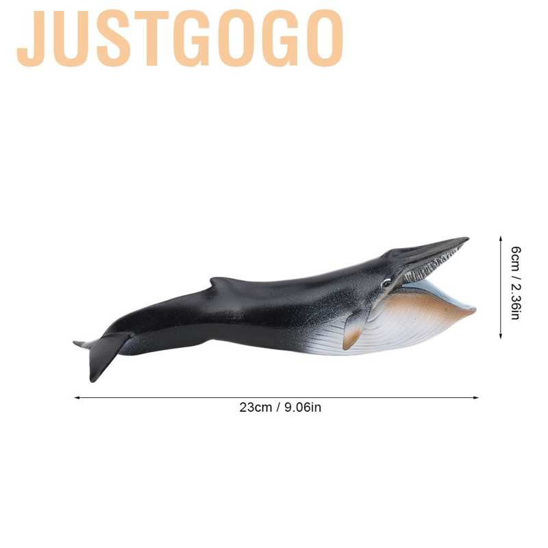 Đồ chơi mô hình cá voi xanh bằng nhựa làm thủ công để trang trí văn phòng