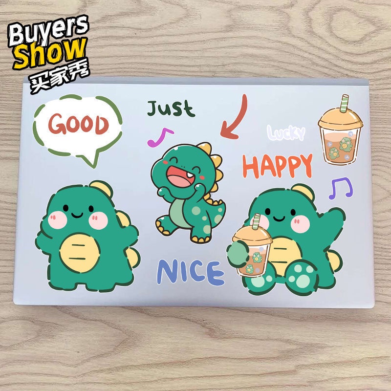 Miếng Dán Trang Trí Chống Thấm Nước Hình Chú Khủng Long Dễ Thương