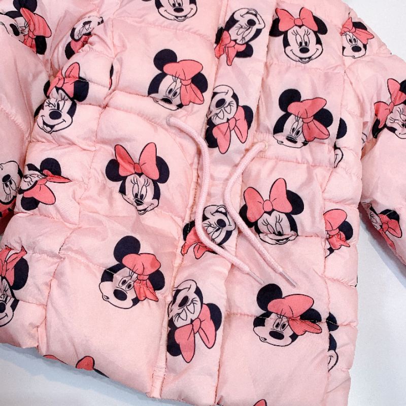 Áo khoác phao Minnie Disney dư xịn cho bé gái 9/12-36m