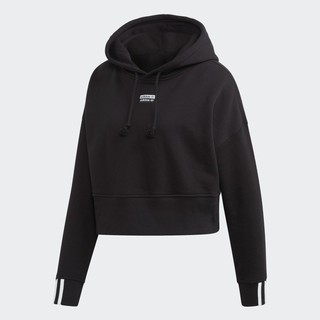 Adidas chính hãng - áo nỉ nữ adidas cropped hoodie ej8537