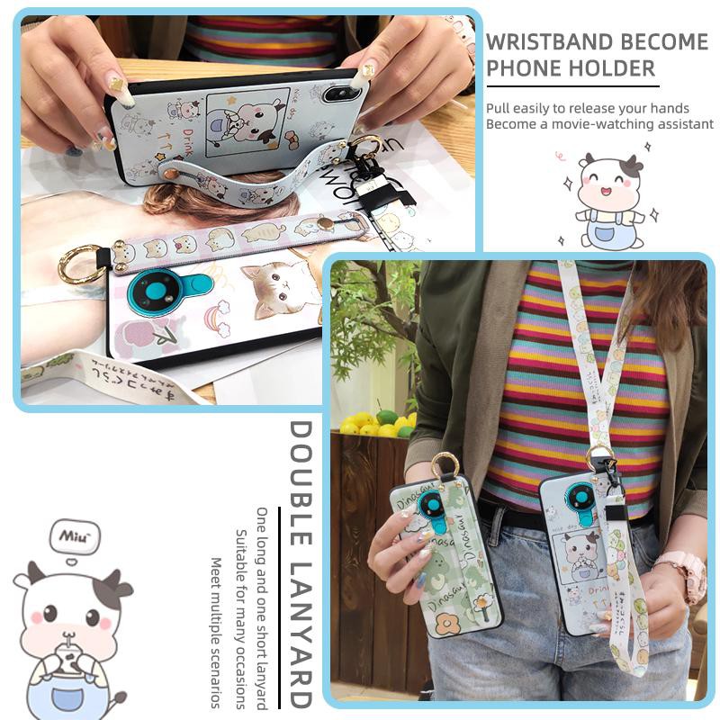 Ốp điện thoại TPU mềm in hình hoạt hình dễ thương nhiều màu sắc cho Nokia 3.4