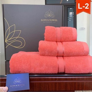 Hộp khăn quà tặng 3 khăn cotton cao cấp xuất châu Âu