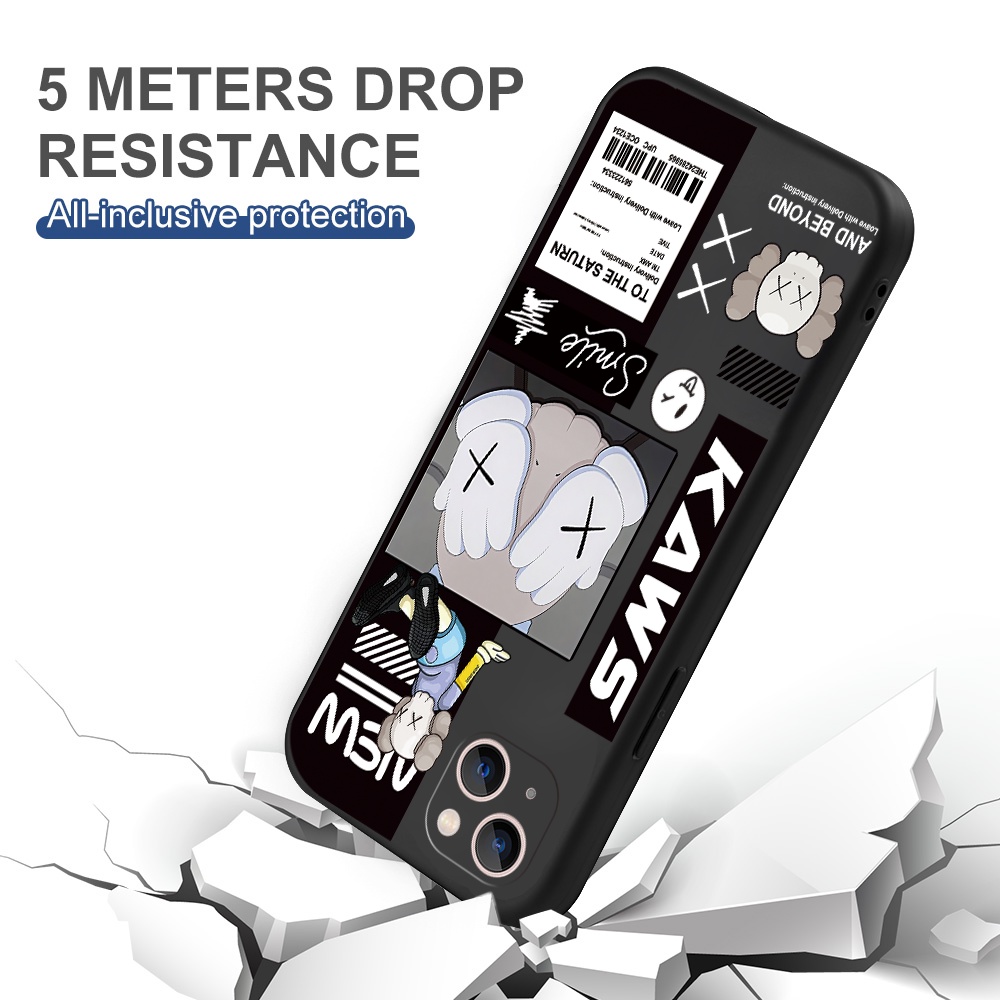 Ốp Điện Thoại Silicon Mềm Hình Gấu KAWS Cho Xiaomi Redmi 10 9T 9C Nf 9A 9 8A 8 6 6A NOTE 11 10 9 8 7 PRO 9S 4G 5G K20 PRO K30 30i