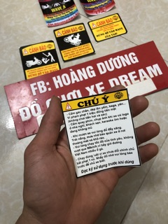 tem cảnh báo xe wave
