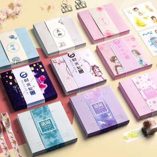 Hộp 50 tấm sticker dán trang trí