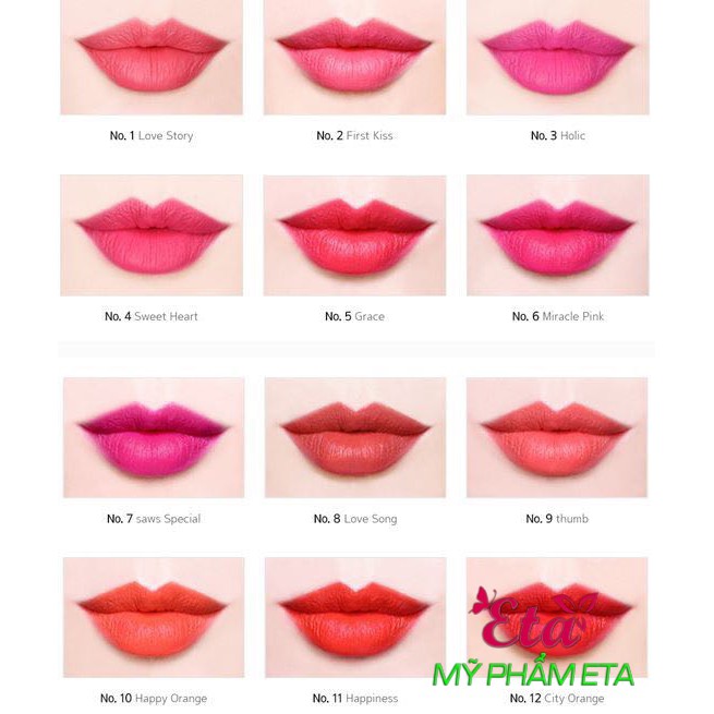 Son thỏi MAMONDE TRUE Color Lipstick siêu lì môi, lên chuẩn màu