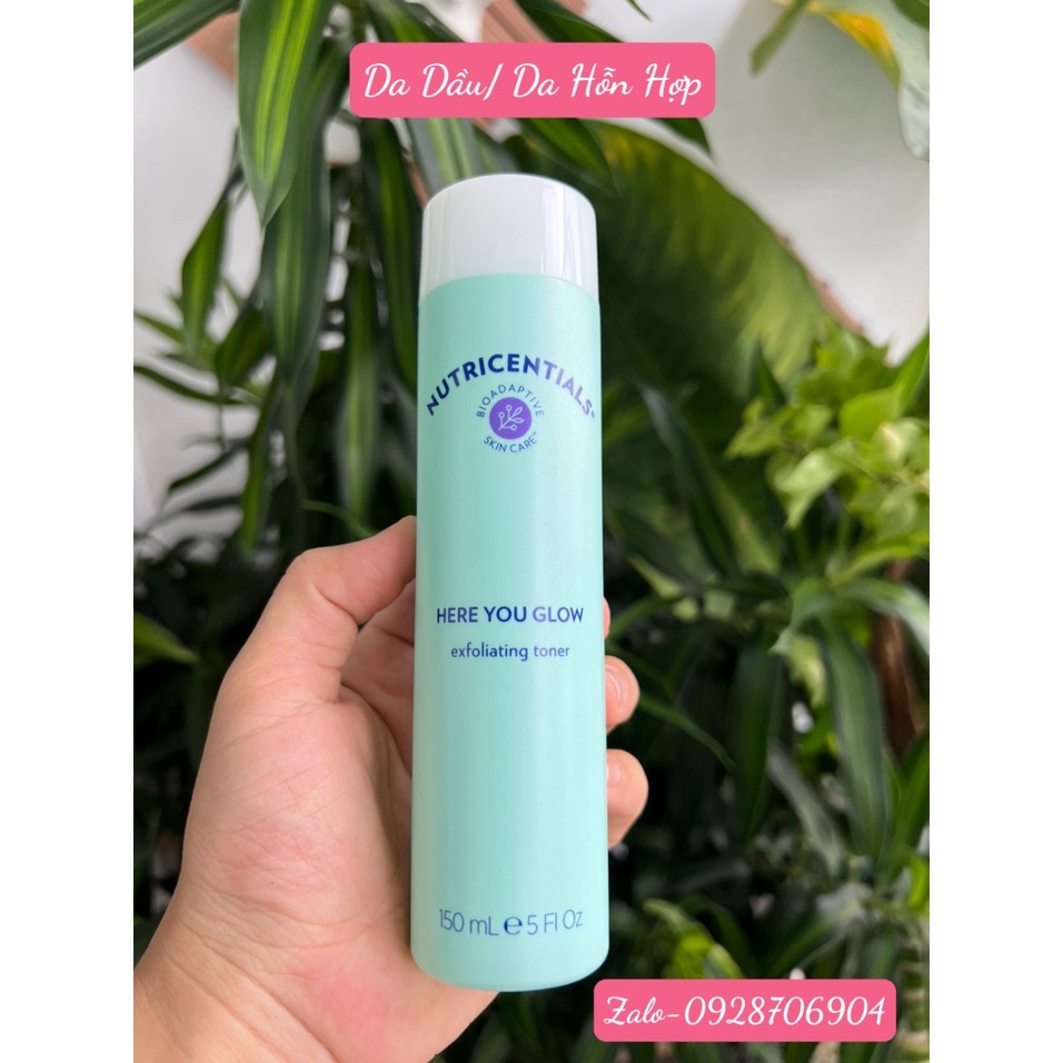NƯỚC DƯỠNG DA HOA HỒNG NUTRICENTIALS HERE YOU GLOW TONNER (DÀNH CHO DA DẦU/HỖN HỢP)