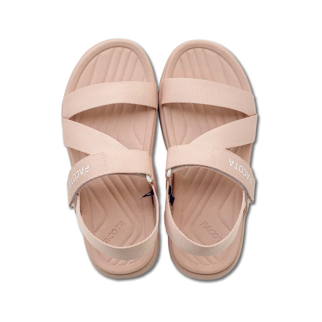 Giày sandal nữ quai dù V6 cao cấp đi học chính hãng R04 màu hồng phấn