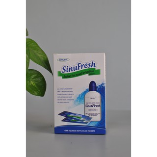 COMBO HỘP 1 BÌNH RỬA MŨI SINUFRESH + 10 GÓI HỖN HỢP RỬA MŨI SINUFRESH