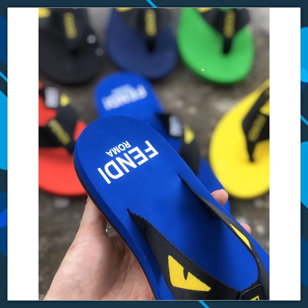 Dép Kẹp Xỏ ngón Mắt Cáo Đế đúc Xanh Dương [Ảnh Thật + Hộp]