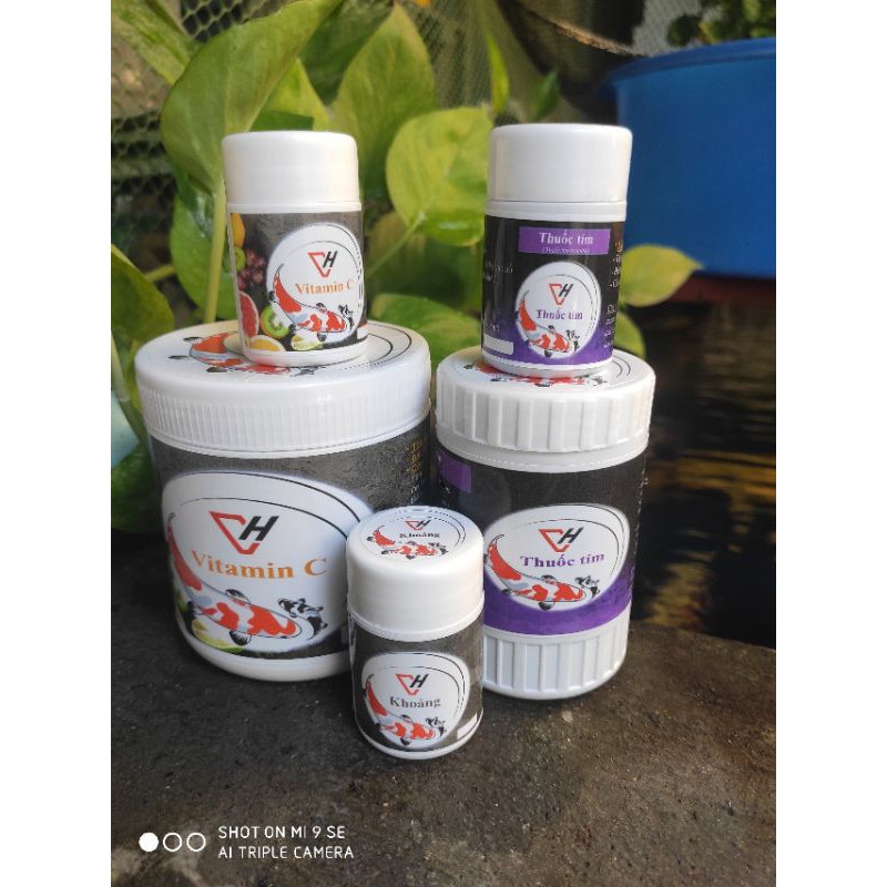 Thuốc tím Kmno4 sát khuẩn hồ cá | hủ 50g