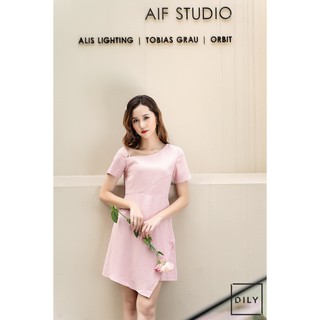Váy Thiết Kế Hồng- Đen. Váy Hè Đẹp 2019