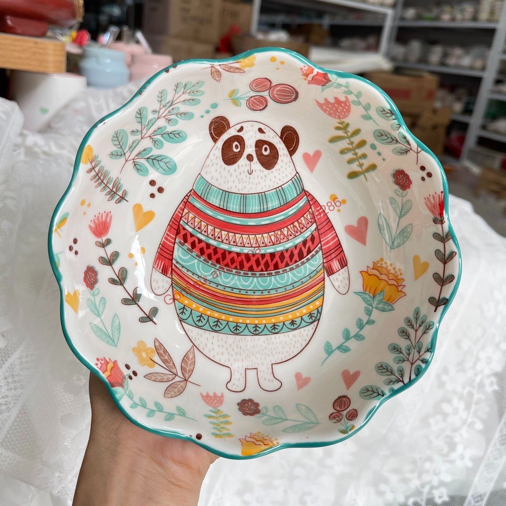 Tổng hợp Bát Ăn Cơm Hình Con Vật Ngộ Nghĩnh Chén Sứ Tô Salad, Tô lượn Bát Ăn Dặm Cho Bé Chén Dĩa Decor Dễ Thương
