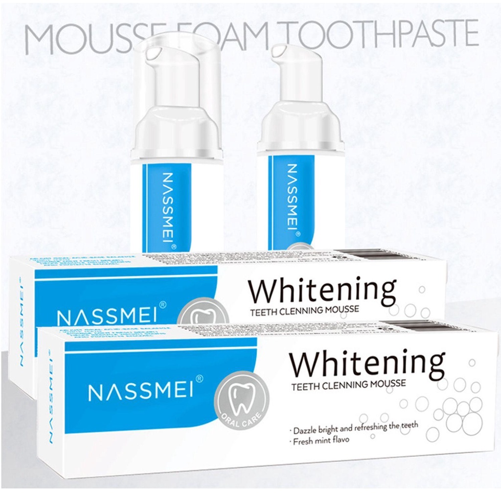 Tuýp Kem Đánh Răng Mousse Làm Sáng Da Loại Bỏ Vết Bẩn Làm Sạch Sâu