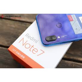 Điện thoại Xiaomi Redmi Note 7 128GB Ram 4GB   Mới  Fullbox- Hàng nhập khẩu + Cường lực + Ốp lưng