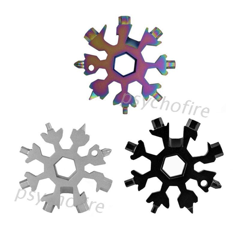 Cờ Lê Đa Năng 18 Trong 1 Hình Bông Tuyết Bằng Thép Không Gỉ