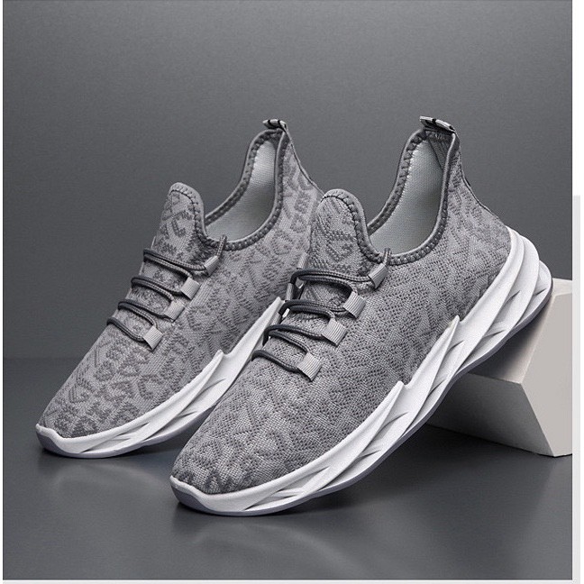 [Mã FAMAYMA2 giảm 10K đơn 50K] Giày thể thao nam sneaker họa tiết chữ đế xoắn thoáng khí | BigBuy360 - bigbuy360.vn