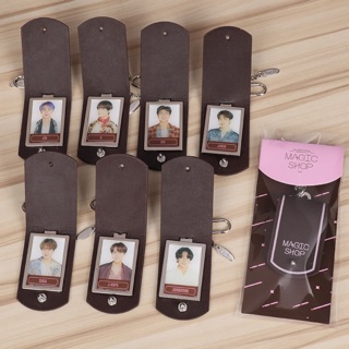 Keyring BTS Magic shop vỏ da