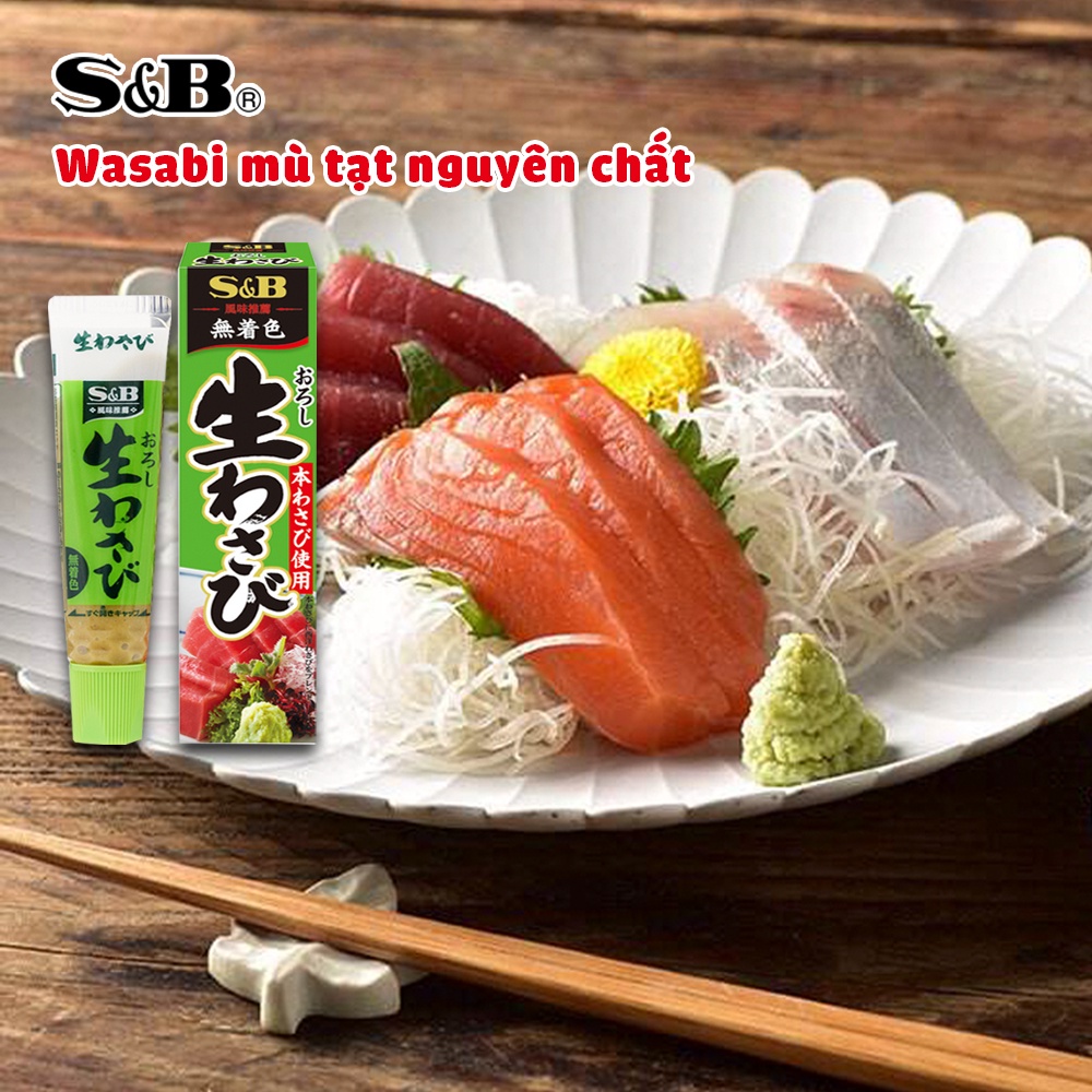 Mù Tạt Xanh S&amp;B Wasabi Nhật 43g